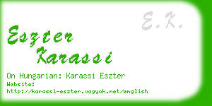 eszter karassi business card